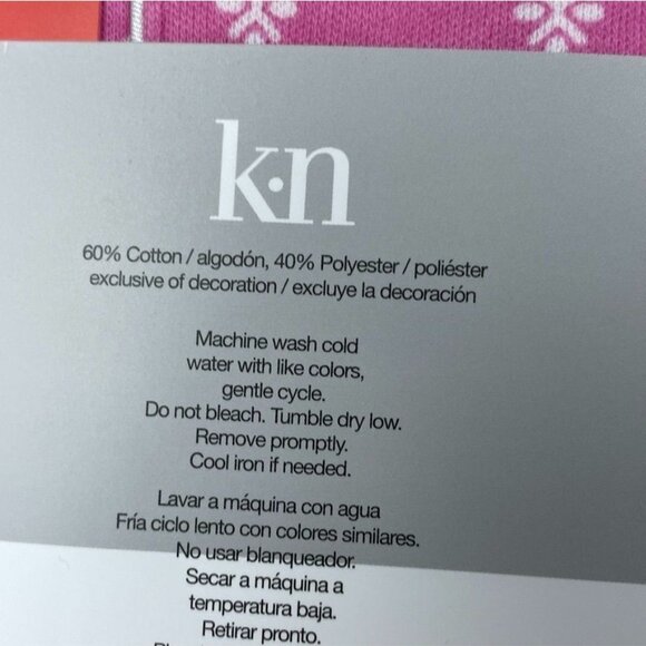 Karen Neuburger 2 Piece Pajama Set Medium Pink Floral Pattern d0991 - Picture 3 of 5